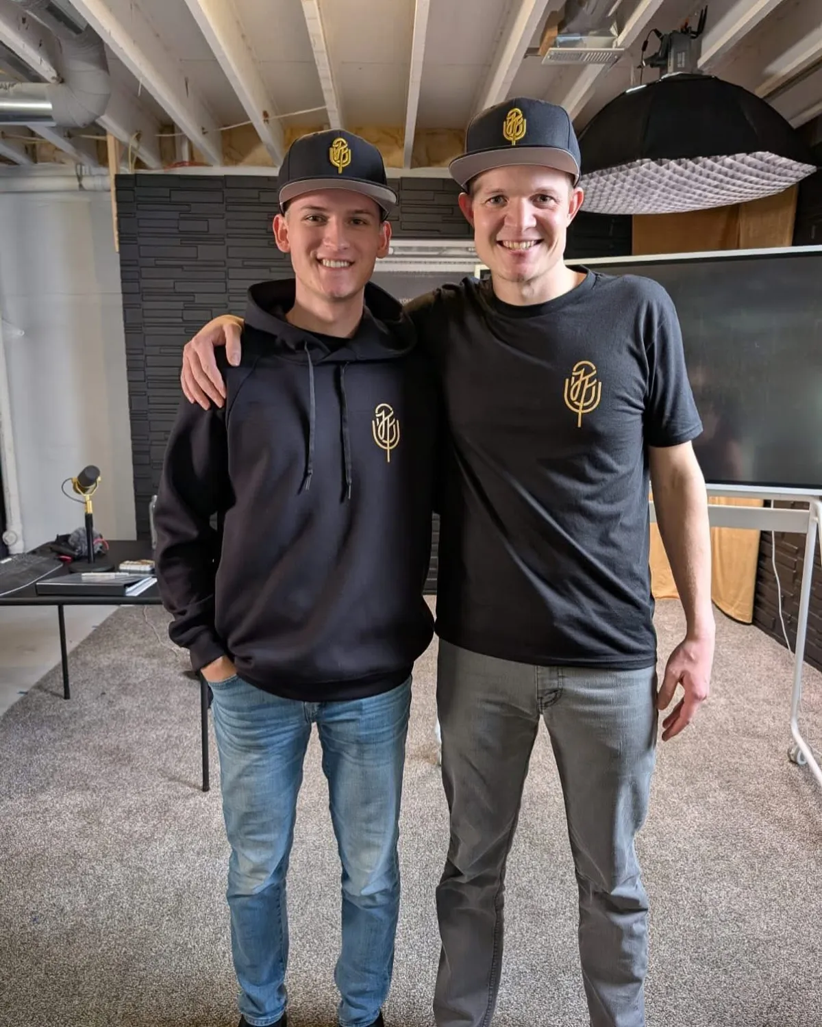 Josh Forti, The Golden Mic — pictured with Josh Collier