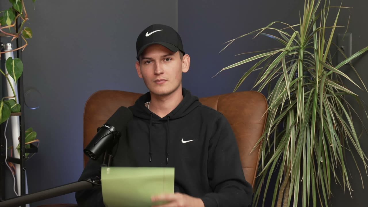 Josh Collier hosting the Dennis Yu interview in the podcast studio