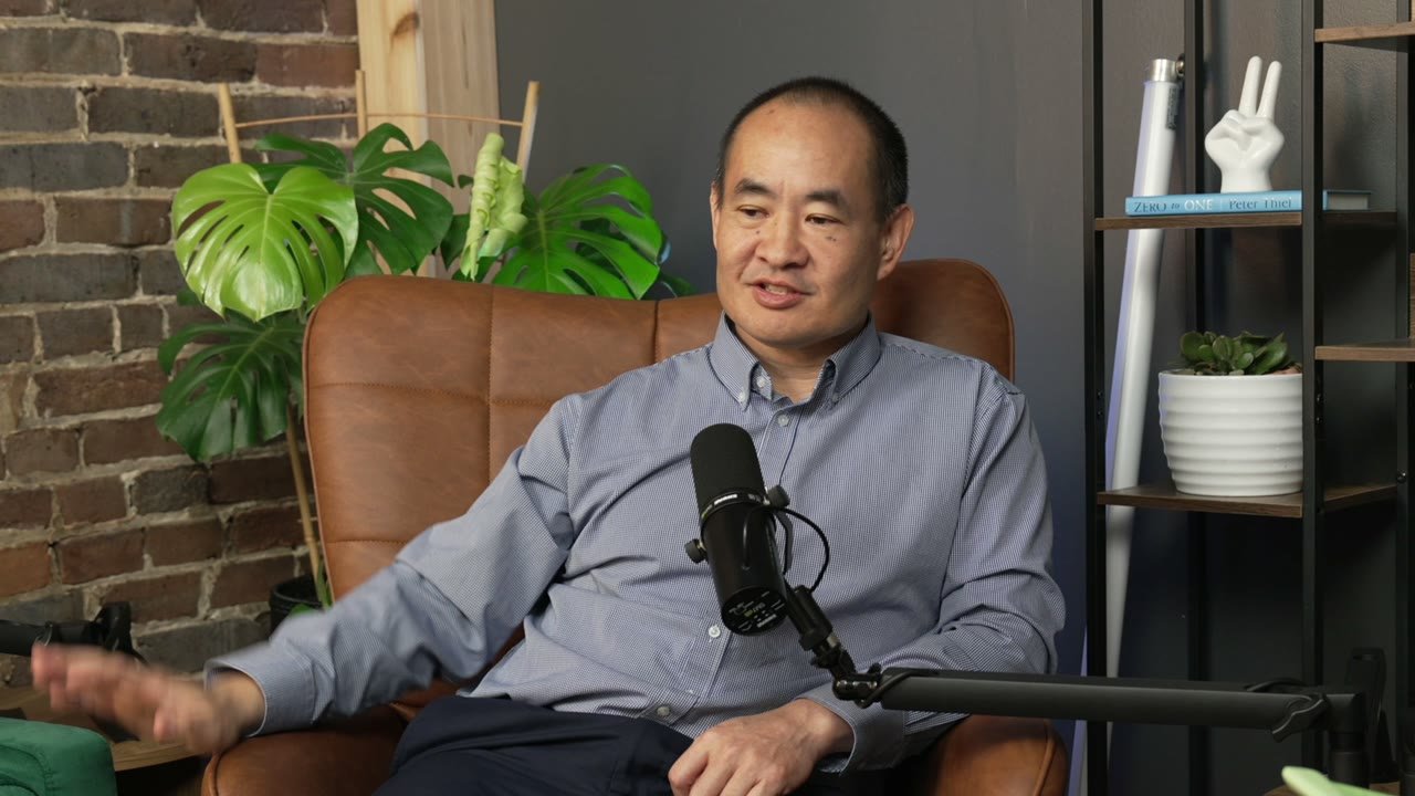 Dennis Yu discussing a knowledge graph inventory during the interview